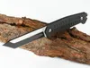 Couteau droit de survie en plein air de qualité supérieure 440C Bicolore Tanto Point Blade Noir G10 Poignée Couteaux tactiques à lame fixe avec boîte de vente au détail