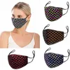 DHL Colorful Mermaid Face Mask med filterficka paljett Rainbow Anti Dust Face täcker laser tvättbara designer kvinnor masker