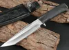 New Ryssland Survival Straight Knife 65x13 Steel Tanto Point Blade Glassfylld nylonhandtag Knivar med läderhöljet