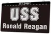 LD4557 USS USS RONALD REAGAN NIMITZ класс Actoried Supercarrier Light знак 3D гравировальный светодиод оптом в розницу