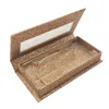 반짝이가 거짓 속눈썹 케이스 3D 밍크 속눈썹 상자 가짜 Cils 래시 스트라이프 빈 상자 마그네틱 거짓 속눈썹 상자 트레이