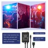 Bande lumineuse LED RGB SMD5050, ruban Flexible, 5M 10M, ensemble complet avec contrôleur de musique, télécommande à 20 touches, adaptateur d'alimentation 12V