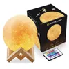 3D Maanlamp Slaapkamer Decoratie LED Nachtverlichting Verlichting Luminaria USB 16 Kleur Lamp Maan met Controller voor Kid's Gift Lig271M