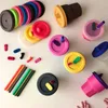 400ml Silicone Coffee Cups with Lid Straw Colorful Kid Sippy Cups with Dust Cap Soft Playinum Silicone Water Bottles Portable Mugs GGD2275
