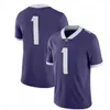 NCAA Koleji TCU Boynuzlu Kurbağalar Futbol Jersey Chandler Morris Emani Bailey Trey Sanders JP Richardson Warren Thompson Jared Wiley Jamoi Hodge Johnny Hodges Obiazor