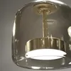 Lampade a sospensione a LED in stile minimalista Nordic Modern Fashion Camera da letto Sala da pranzo Bar Coffee Shop Apparecchi di illuminazione in vetro Nuovo arrivo
