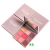 Maquillage 9 couleurs Palette de fards à paupières clavier étanche bout des doigts citrouille couleur mat et miroitant ombre à paupières