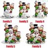 2020 New Christmas Personliga Ornament Survivor Quarantine Familj 3 4 Mask Snowman Hand Sanitized Xmas Dekorera Creative Pendant Leksaker