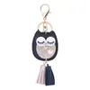 Keychains Cute Bird Rhinestone Keychain Tassel Decor Pendant Key Chain Car Keyring Bag Läderhållare Llavero Jewel Gifts#38 Fred22