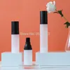 30pcs High Quality Black Frosted Airless Pump Bottle 20ml 30ml 50ml Empty Cosmetic Eye Cream Lotion Toner Gel