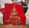 Christmas Blanket Santa Clause Designs Mats Digital Printing Winter Thickening Mat Double Layers Throw Blankets Textiles Accessories LSK2027