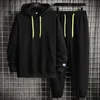 OEIN Lässige Trainingsanzug Männer Mit Kapuze Sweatshirt Outfit Herbst Herren Sets Sportswear 2021 Männlich Hoodie + Hosen 2PCS Jogging Sport anzüge 220211