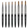 Aokitec Kolinsky Acrylic Nail Brush 1pcs الأسود UV Gel Polish Nails Art Extension Pender Pen Drawing Frushes for Manicure Tool2836546