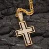Rotating Cross Pendant Necklace For Men Brand Designer Jesus DIY Ornaments Mens Hip Hop Jewelry With CZ Stone