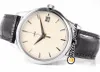 ZFF 39mm V3 Calatrava 39mm 5227G-001 Cal.324SC Relógio Masculino Automático Branco Dial Stick Marker Caixa de Aço Preto Pulseira de Couro Relógios Hello_Watch E211D