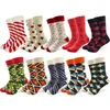 10 Pairs/lot Men's Funny Colorful Combed Cotton Happy Socks Multi Pattern Animal Stripe Cartoon Dot Novelty Skateboard Art Socks1