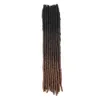 18 "الاصطناعية فو locs تجديل الشعر التمديدات أومبير draindlocks الكروشيه الضفائر مستقيم آلهة locs شعر الذهبي الجمال