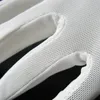 Five Fingers Gloves Ladies Important Dress Short Net Yarn Lace Bow Red Black Beige White B1001