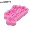 M1174 Siliconen 3D Happy Birthday Letters Nummers Mal voor Ijs Jelly Chocolade Vorm Verjaardag Cake Decorating Tool Mold