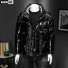 MENNE Herren-Winterjacke, 90 % weiße Entendaunen, verdickt, warme Herrenjacke, PU-Beschichtung, Herrenmode, hochwertige Kapuze1