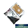 100Pcs A Lot Resealable Zipper Bag Food Storage Aluminum Foil Bags Smell Proof Pouches 6*10cm 7*13cm 8*11cm Storage Bags