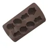 Pasen Silicone Fondant Mallen 8 Grid 3D DIY Bunny Pasen Egg Vormen Chocolade Gelei en Candy Mold