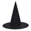 Женщины Black Witch Hat для Хэллоуина Оксфорд Ткань Волшебник Шляпа Хэллоуин Костюм Костюм Костюм