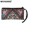 Retro Women's Coin Ethnic Purses Embroider Purse Wallet Clutch Card Holder Phone Bag 1UC2 4OR4