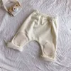 Ensemble de 2 pièces pour bébés d'hiver pour bébés filles garçons lapin ours dessin animé sweats à capuche et pantalons tenues costume pour enfants nés vêtements 211224