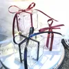 50 sztuk Wyczyść akrylowe pudełko Favors Party Prezenty 6 CMX6CMX6CM Czekolada Słodki Uchwyt Uchwyt Urodzinowy Wydarzenie Cukierki Pakiet Pojemnik na pieczenia Dostawy