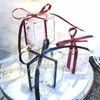 50 stks Clear Acrylic Box Gunsten Party Gifts 6cmx6cmx6cm Chocolade Zoete Holder Verjaardag Evenement Snoep Pakket Container Bakken Verpakkingen Benodigdheden