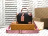 M45571 M45393 Mini Desinger Handtasche Kalbsleder Damenhandtasche geprägtes Canvas Nietenecke Umhängetasche Abendtasche Geldbörse