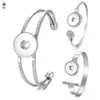 Breloques à pression gingembre ouvertes avec cristal pour bouton de 18mm, bracelet Interchangeable, bijoux pour femmes 5569770