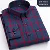 Fat Guy Plus Size 5XL 6XL 7XL 8XL 100% Full Cotton Plaid Business Casual Shirt Men Long Sleeved Flannel High Quality Fashion C1222