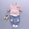 2020 Set di abbigliamento per bambini Completi per bambini Completi per bambini Autunno Boy Outfit Tuta sportiva Set 1-4T Ragazzi Ragazze Set Vestiti per bambini LJ200917