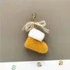 Charm Pom POM Sleutelhanger Multi Color Mini Christmas Boots Sleutelhangers Imitatie Mink Bont Sleutelhanger voor Auto Bag Hanger Sieraden Gift