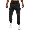 Running Pants European och American Fitness Sportkläder Pant Pocket Stitching Casual Harem Camouflage Pläterade byxor