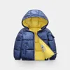 VFochi New Boy Girl Down Cappotti Bambini Giacca invernale Parka Children Impermeabile Snowsuit Unisex Boy Girl Girl Felpa con cappuccio Inverno Outwear LJ201017