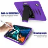 Estojo para tablet à prova de choque para iPad 5/6/4 Pro Silicone PC porta-lápis Estojo infantil para iPad 12,9" Air 10,5" mini 4/3 capa 2020/2017/2018/2019