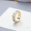 Luksusowy Biżuteria Damskie Projektanci Ring Męskie Nowe Pierścienie Stal List Skin No Fade Trend Moda Para Pop Osobalność