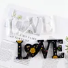 홈 가족 실리콘 금형 사랑 수지 금형 사랑 표지판 DIY 테이블 장식 아트 공예에 대 한 워드 에폭시 수지 금형
