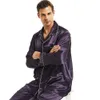 Ensemble de pyjamas en satin de soie pour hommes Ensemble de pyjamas de pyjama PJS Vêtements de nuit Loungewear S, M, L, XL, XXL, XXXL, 4XL Plus Size_Gifts 201109