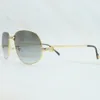 2020Luxury Herren Metal Brand Designer Carter Gläser Vintage Sonnenbrille Männer übergroße Sonnenbrille High Quality5935490 Rahmen