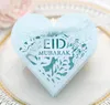 Eid Mubarak Party Candy Box Vit Röd Svart Blå Papper Snack Socker Choklad Presentväska Ramadan Muslim Bröllop Candy Case