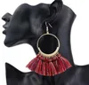 dangles Bohemian Statement Tassel Earrings For Women Vintage Round Long Drop Earrings Wedding Party Bridal Fringed Jewelry Gift 1