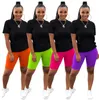 Taglie forti 3X Estate donna jogger tuta manica corta tute manica corta T-shirt pantaloncini due pezzi abiti casual abbigliamento sportivo 4460