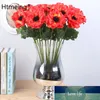 Anemone flor artificial real toque Silk Poppies Flores para o casamento Bouquet Home Office Decoração