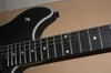 Chitarra elettrica nera di alta qualità con tastiera in ebano Floyd Rose Tremolo guitar1970232