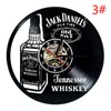 Hem levande Whisky Classic Wall Clock Fashion Decoration Art Clock Vinyl Record Wall Clocks Y2001099143584