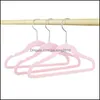 Hangers & Racks Clothing Housekee Organization Home Garden Veet For Clothes 10/20Pcs 30Cm Children Flocking Non-Slip Plastic Coat Flocked Ha